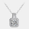 【#20】925 Sterling Silver Moissanite Necklace - Queenou Jewelry