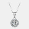 【#21】925 Sterling Silver Moissanite Necklace - Queenou Jewelry