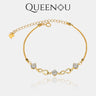 【257】Starry Sky Lucky Number Eight Synthetic Moissanite 0.5CT*3 Bracelet - Queenou Jewelry