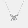 【#264】925 Sterling Silver Moissanite Necklace - Queenou Jewelry