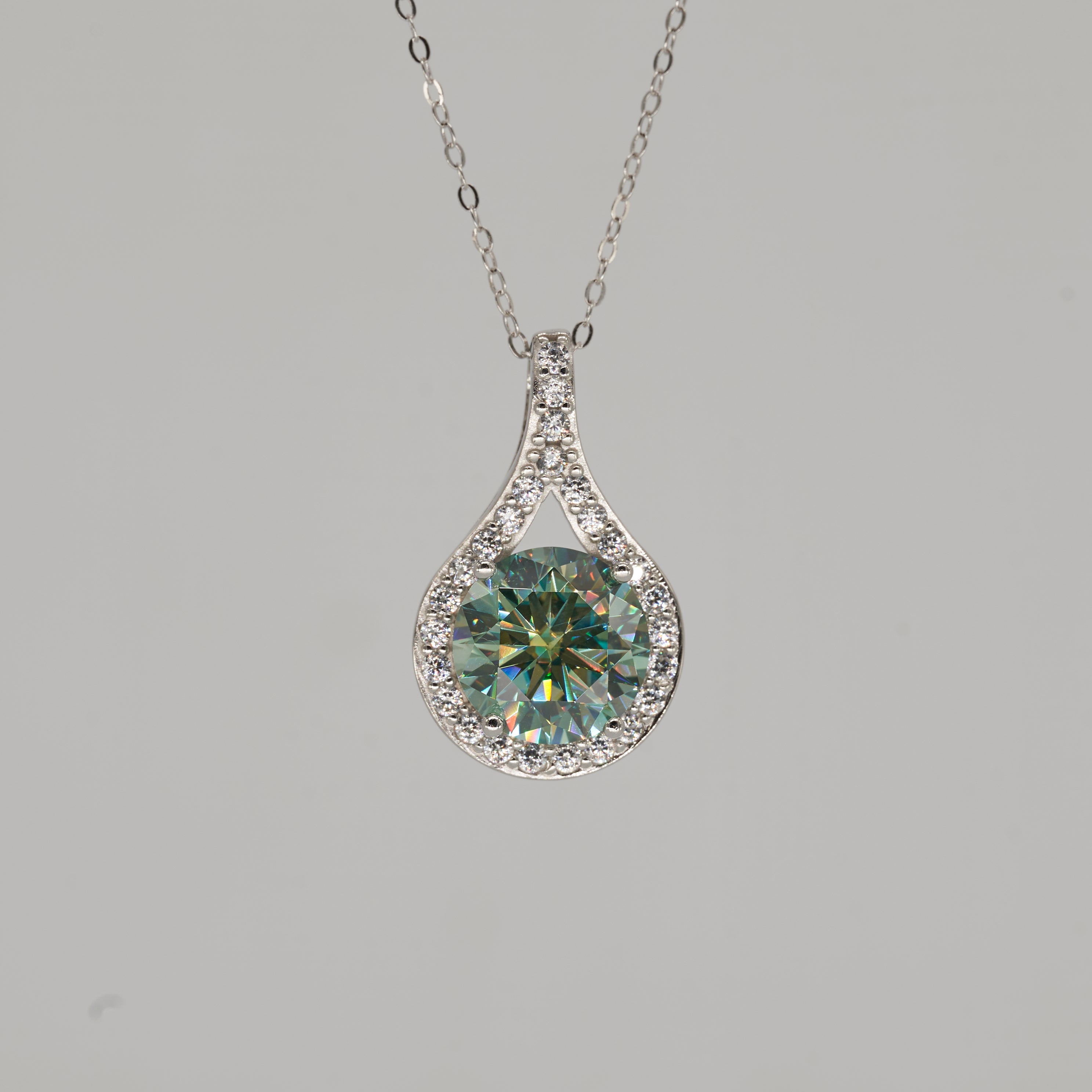 【#278】5CT 925 Sterling Silver Moissanite Necklace