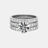 【402】"Winter Ball" Moissanite Stacking Ring Set - Queenou Jewelry