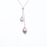 【#603】7 - 8MM Drop Pearls Necklace - Queenou Jewelry