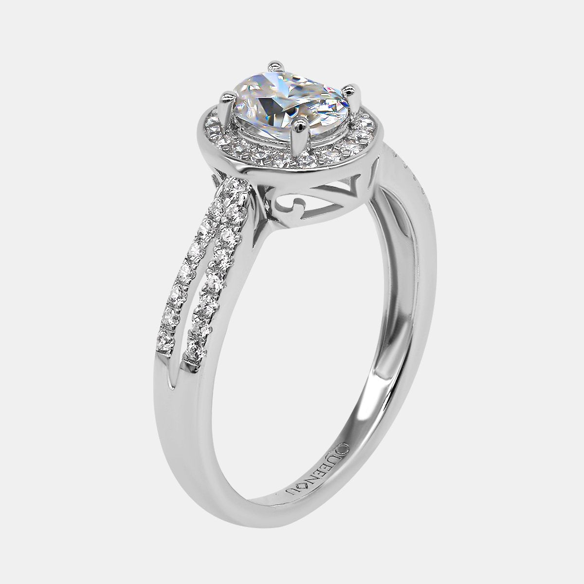 【702】New Arrival 925 Sterling Silver Moissanite Ring - Queenou Jewelry