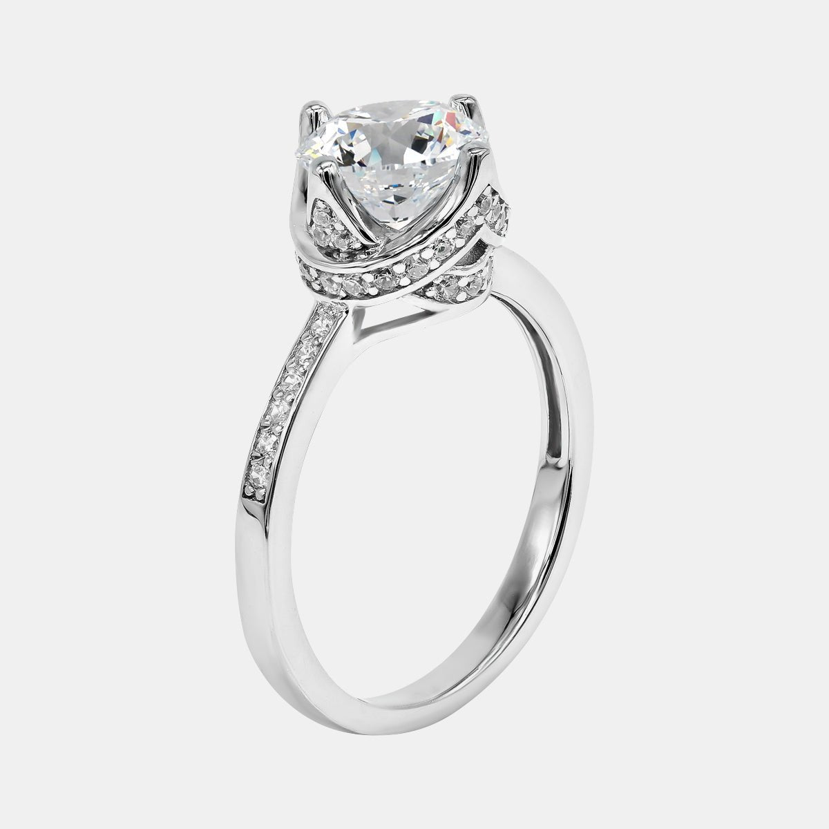 【706】New Arrival 925 Sterling Silver Moissanite Ring - Queenou Jewelry