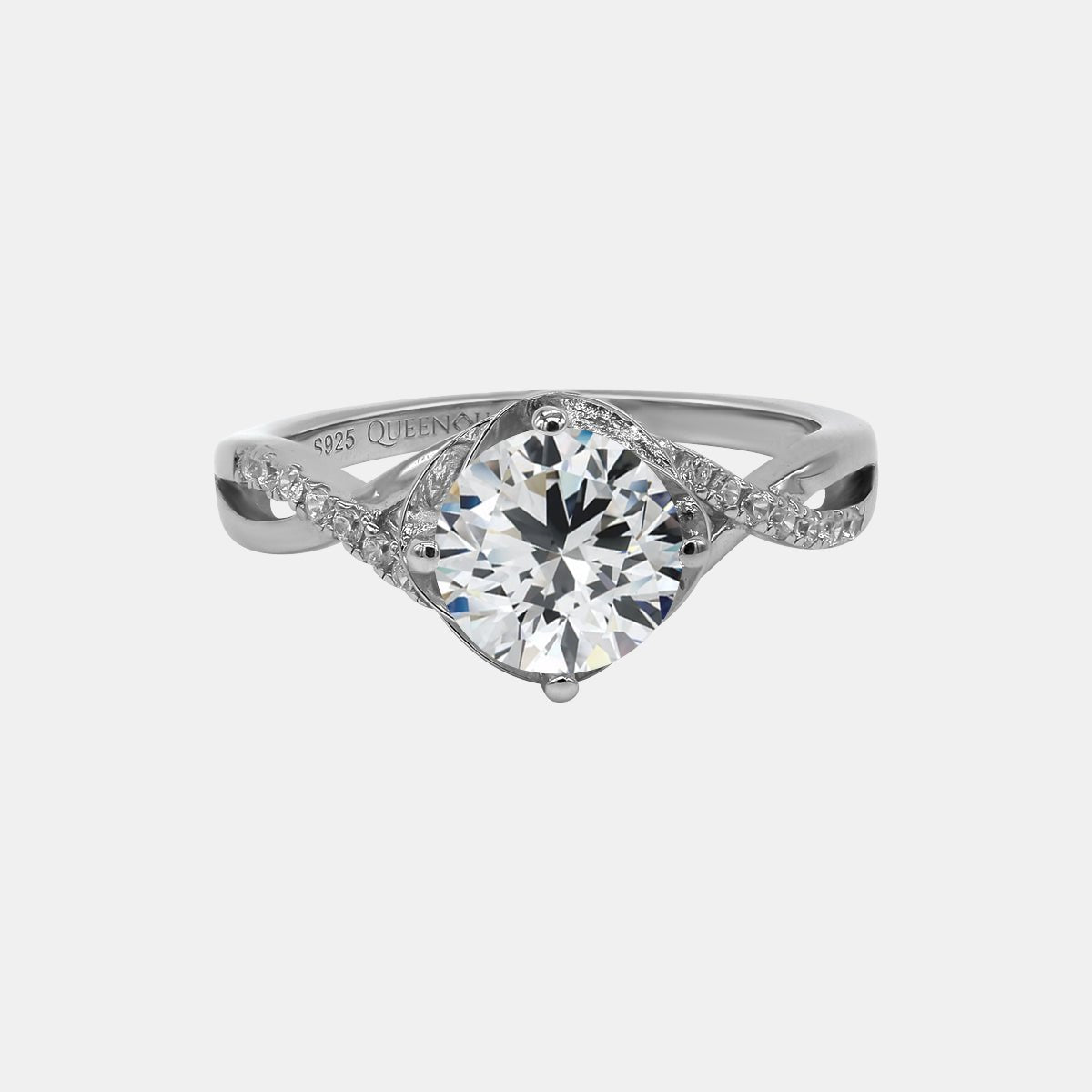 【707】New Arrival 925 Sterling Silver Moissanite Ring - Queenou Jewelry