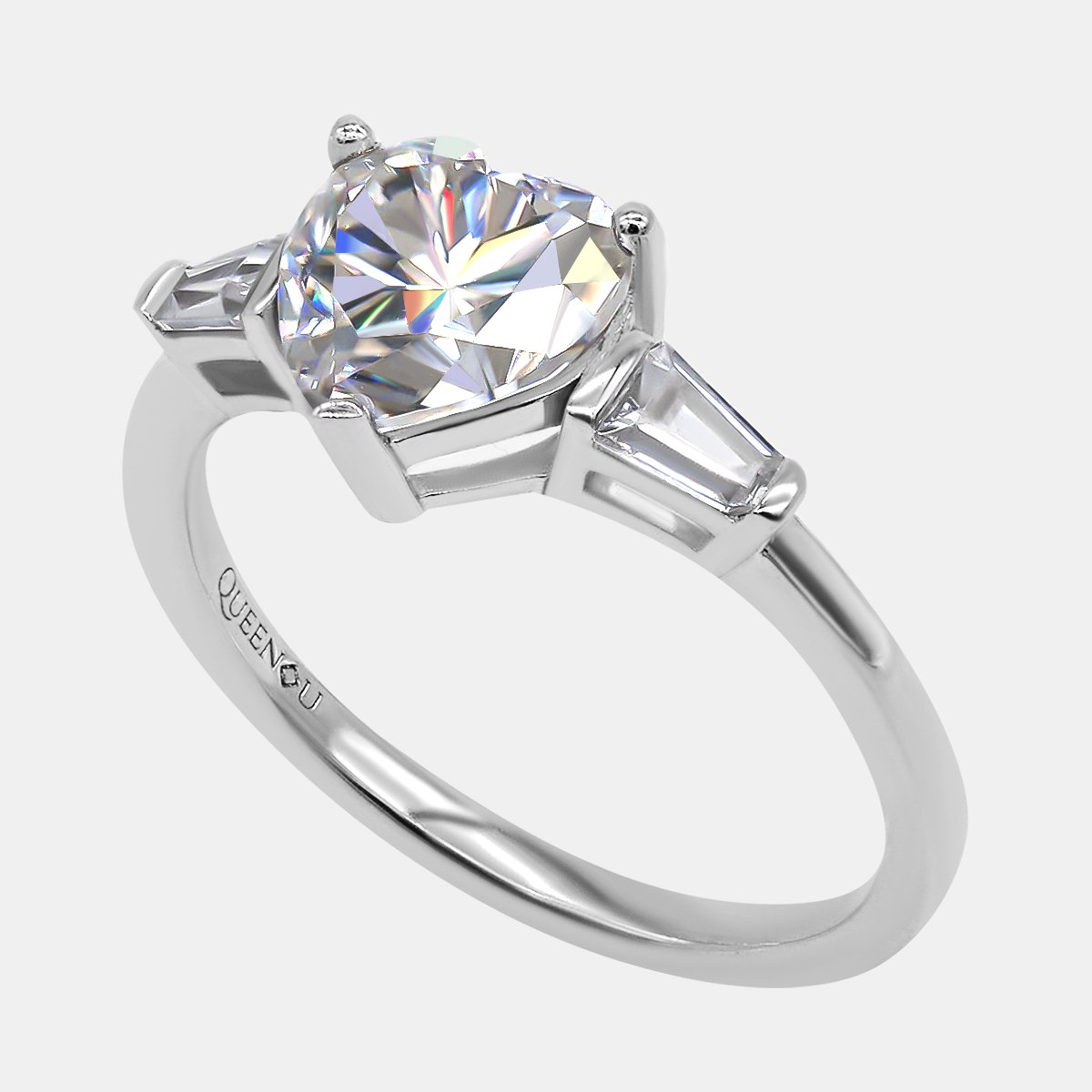 【714】New Arrival 925 Sterling Silver Moissanite Ring - Queenou Jewelry