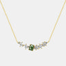 【766】‘Mystic Moss Collection’ Agate Haven Necklace Moss Agate Elegant Event Necklace - Queenou Jewelry