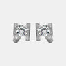 【781】RADIANT PAVE MOISSANITE STUD EARRINGS - Queenou Jewelry