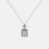 【792】Timeless Grace Lunar Elegance 1 Carat Moissanite Pendant Prism Dating Necklace - Queenou Jewelry