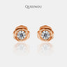 【795】"Cupid's Garden" Rose Charm Synthetic Moissanite Elegant Sparkle Set - Queenou Jewelry