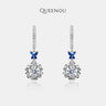 【796】"Springtime Symphony" Butterfly Bloom Moissanite Flower Set - Queenou Jewelry