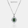 【799】1 Carat Synthetic Moissanite Classic Elegance Necklace - Queenou Jewelry