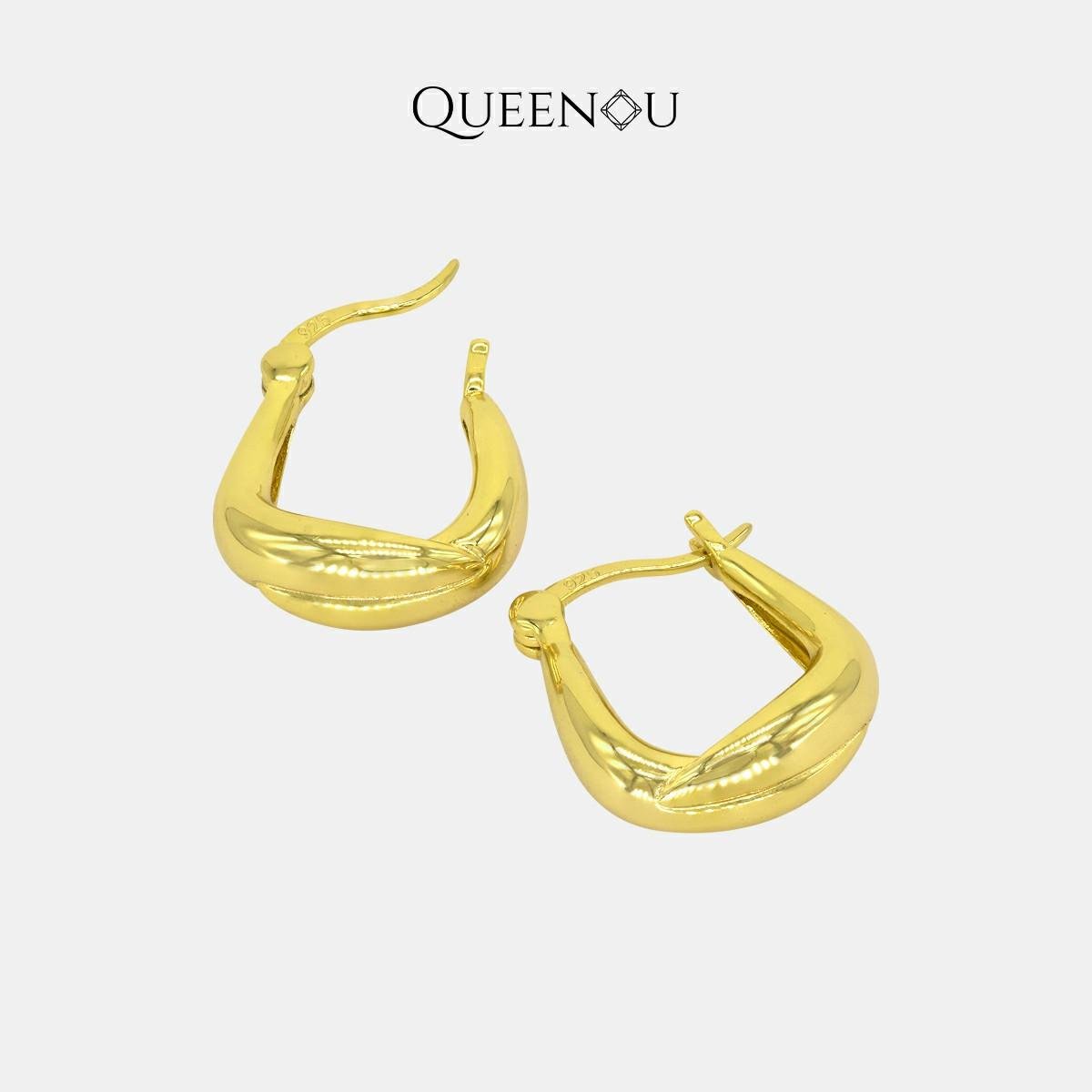 【823】"Space Starburst" Timeless Elegance Casual Hoops - Queenou Jewelry