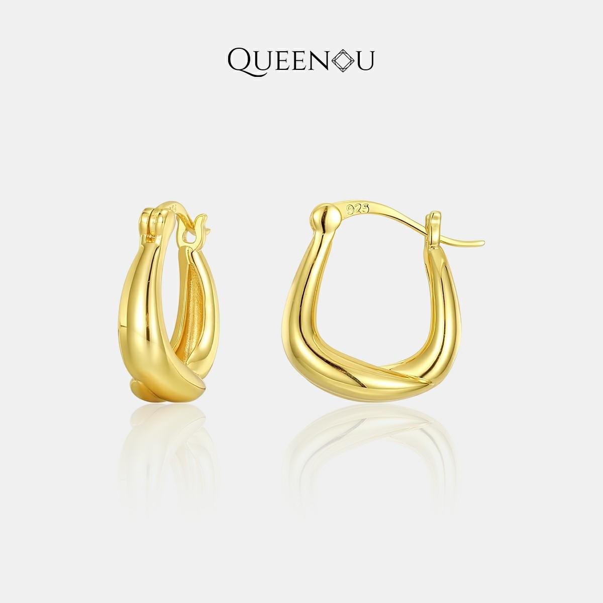 【823】"Space Starburst" Timeless Elegance Casual Hoops - Queenou Jewelry