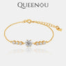 【834】2024 NEW 1CT Synthetic Moissanite Radiant Harmony Bracelet - Elegant and Fashionable Jewelry for Women, Perfect Anniversary, Birthday, Wedding, or Valentine's Day Gift - Queenou Jewelry