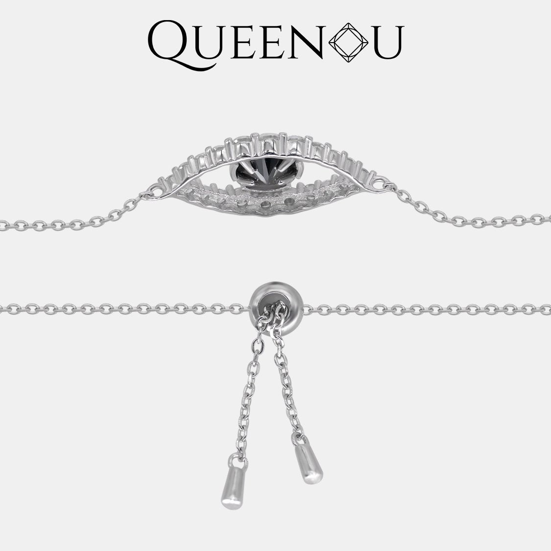 【890】Dream Eye Synthetic Moissanite Bracelet - Queenou Jewelry