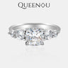 【900】Radiant 2CT Synthetic Moissanite Ring - Queenou Jewelry